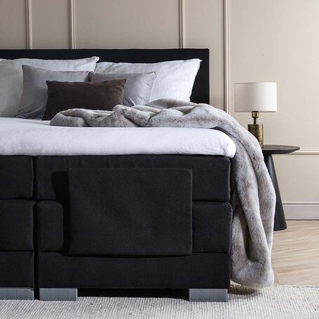 LEEGVERKOOP Boxspringset Julia Elektrisch - Zwart 90 x 210