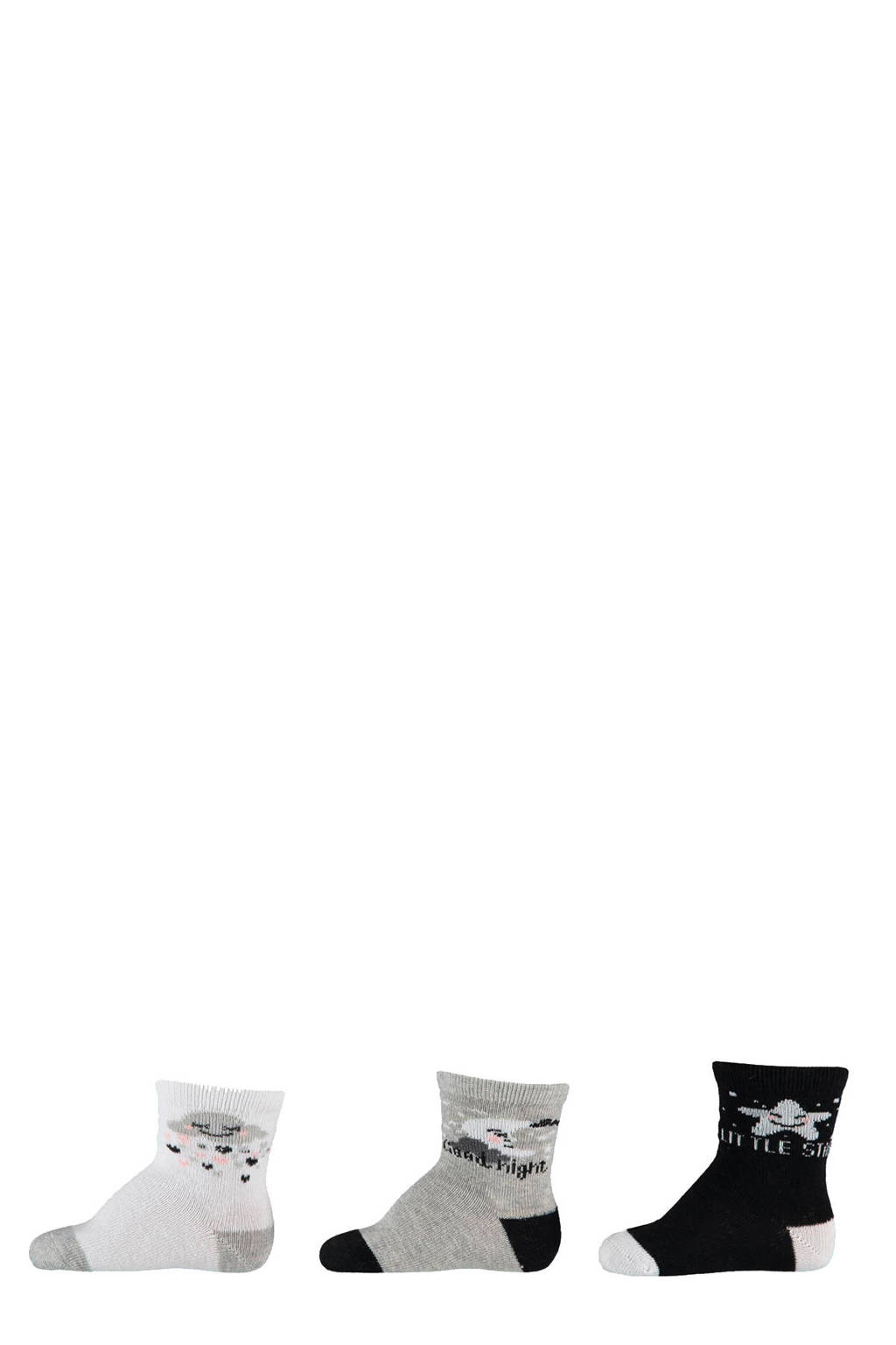 Apollo baby sokken - set van 6 beige/grijs/blauw/lichtblauw