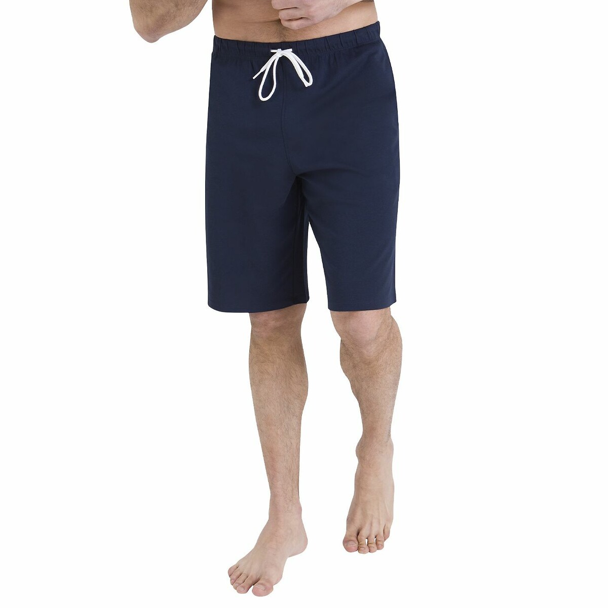 ATHENA<br>Shorts de pijama com blusa listrada e calça lisa