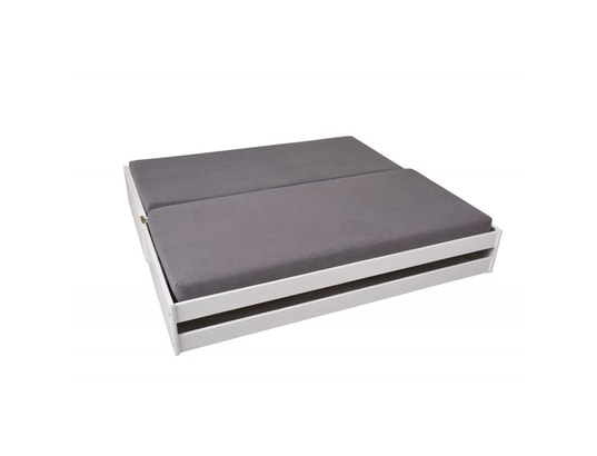 INTERLINK - Lit gigogne Lit multifonctions LOTAR 90x200 blanc