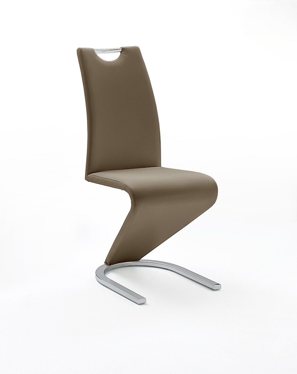 MCA furniture GmbH Harris 2er Set Schwingstuhl Kunstleder braun (AMADOCP_ AMADO_B)