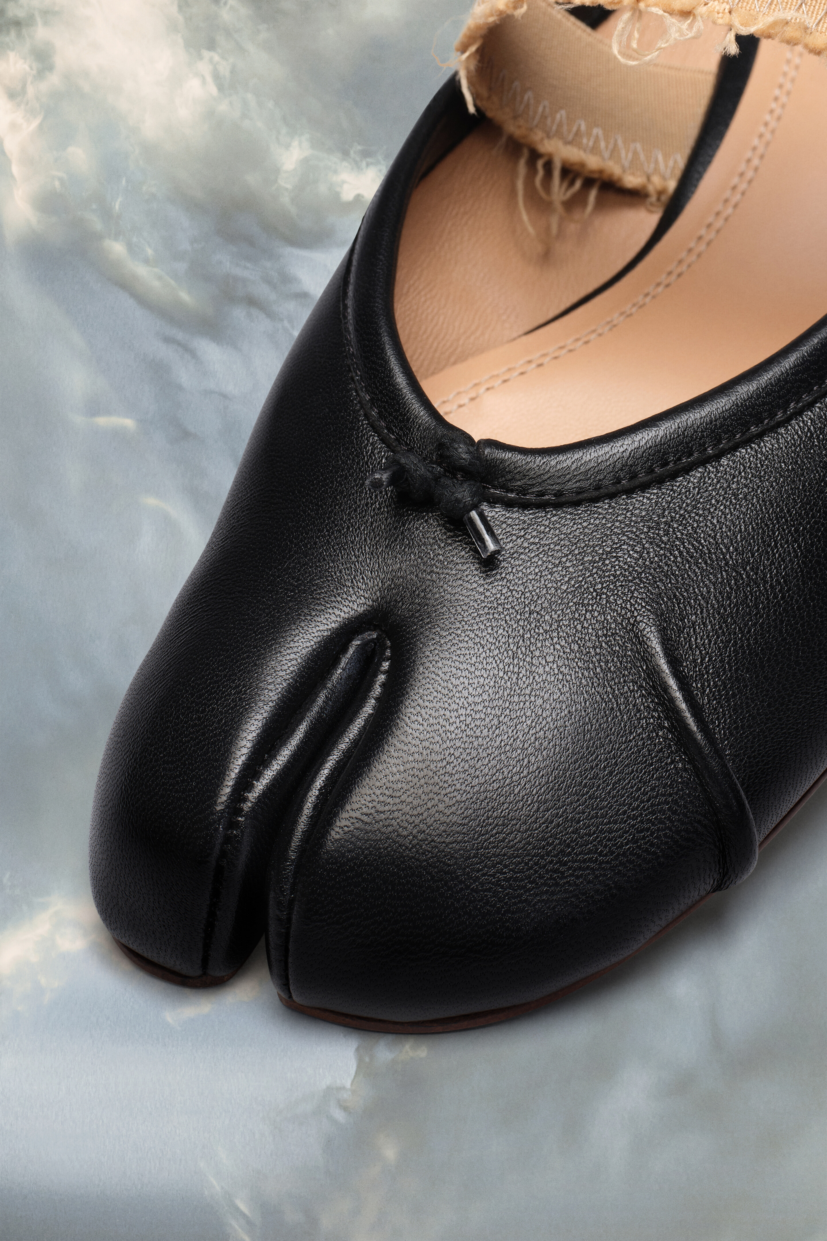 Mules Tabi à bande élastique Noir