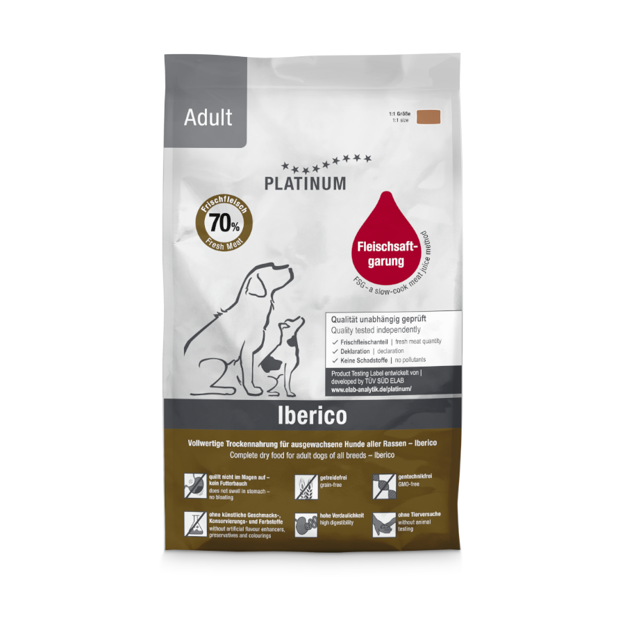 Ração Platinum Adult Ibérica para cães