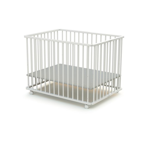 Parc pliant en bois   Blanc        70 x 100 cm   de               Formula Baby