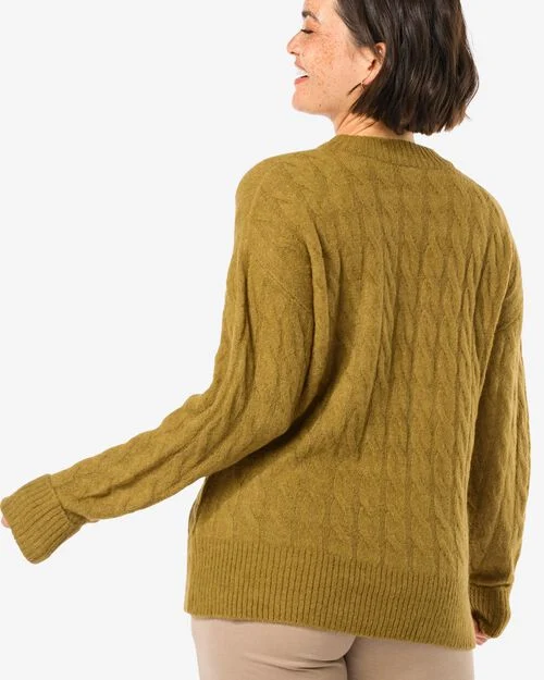 pull en maille Vicky pour femme vert