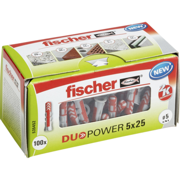Fischer Universeelplug DuoPower 5x25mm 100 stuks