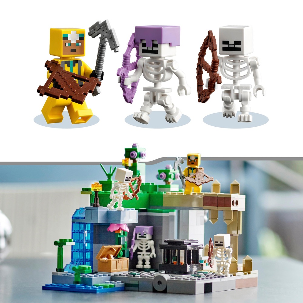 LEGO Minecraft 21189 Das Skelett-Dungeon-Bauspielzeug