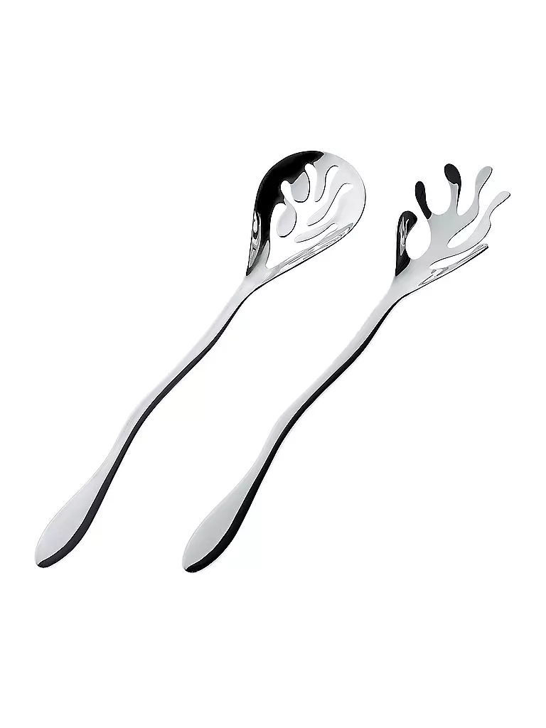ALESSI Salatbesteck Mediterraneo Edelstahl silber