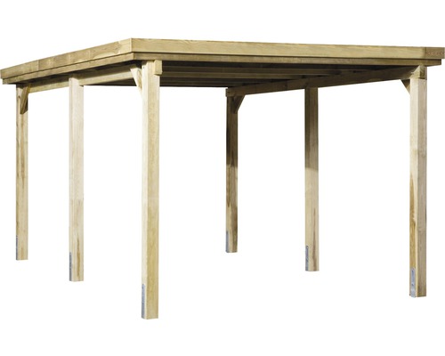 Enkele carport weka Optima maat 1 322x512 cm drukgeïmpregneerd