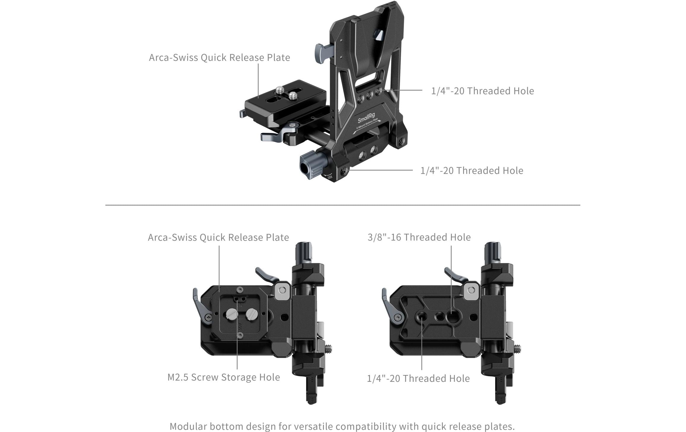 Videokamera-Akku VB99 Mini Kit V-Mount Akkuplatte<br>V-Mount-Akku mit Akkuplatte