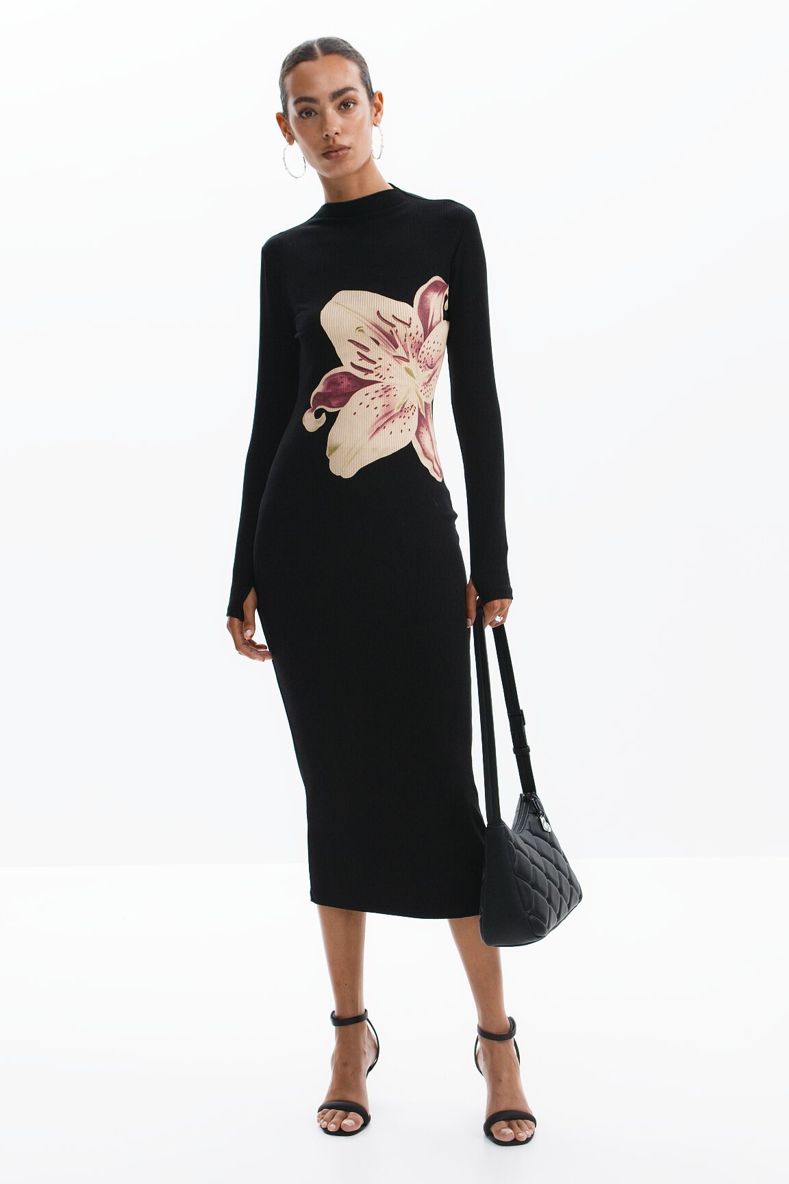 vestido longo orquídea