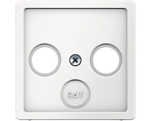 Berker 12036089 Middenstuk voor antenneaansluiting 2-3-gats Q.1/Q.3 polarwit/fluweel