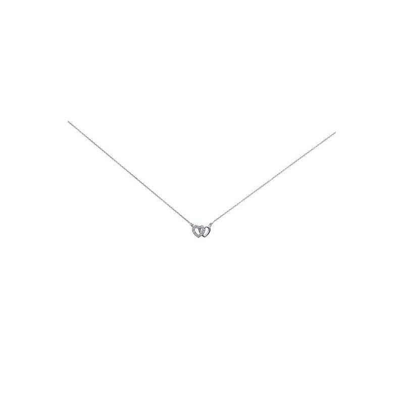 Collier Femme - Argent 925 - Oxyde de zirconium - Longueur : 42 cm