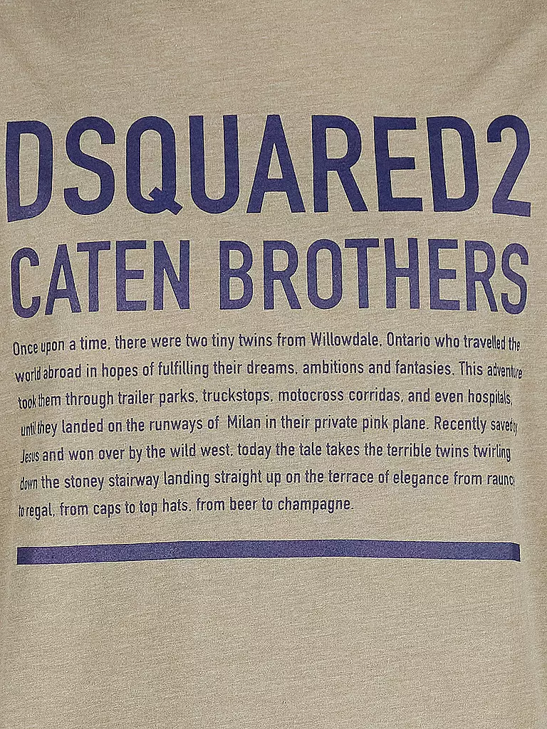 DSQUARED2 T-Shirt Loose Fit grau