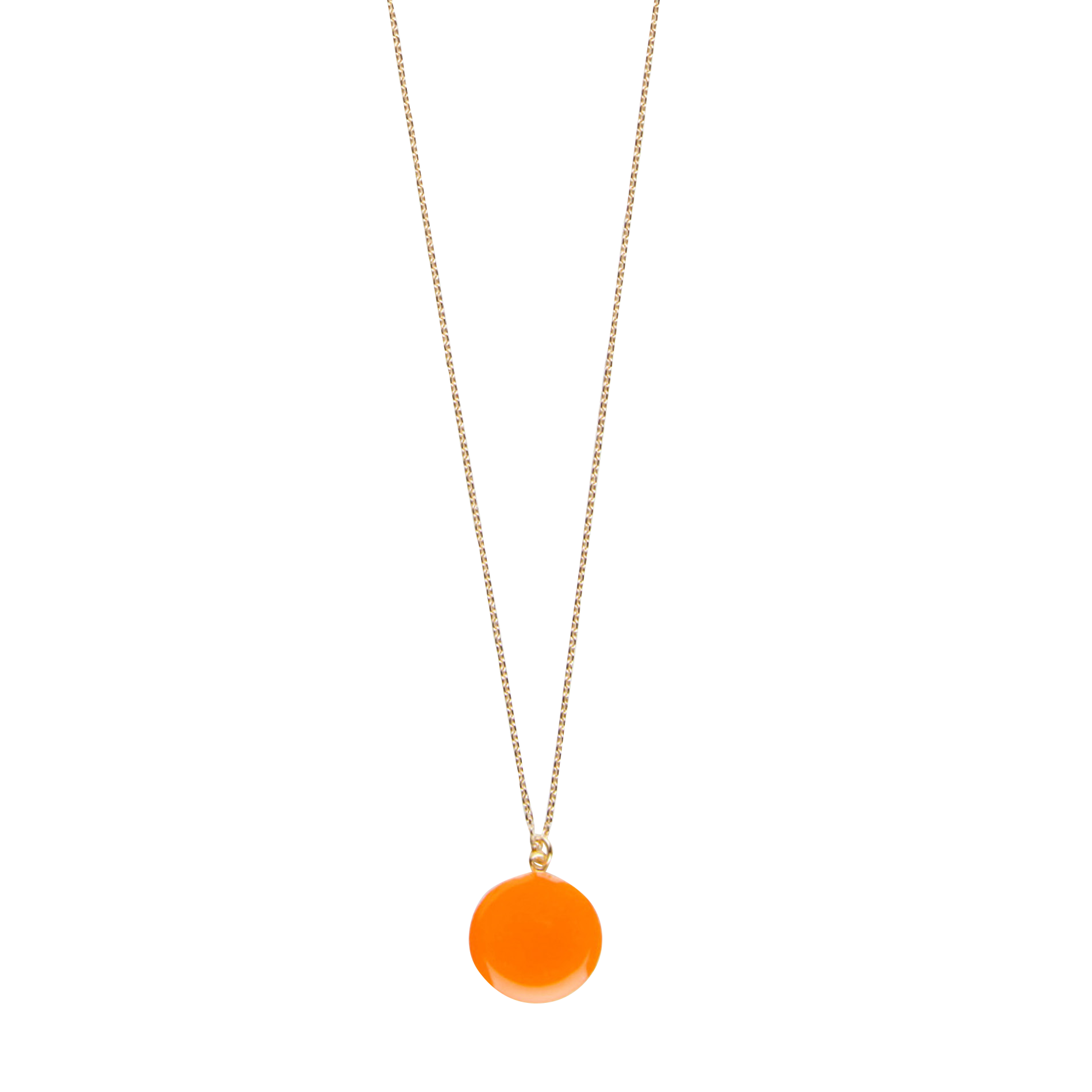 INDIEN - Collier en plaqué or | Orange