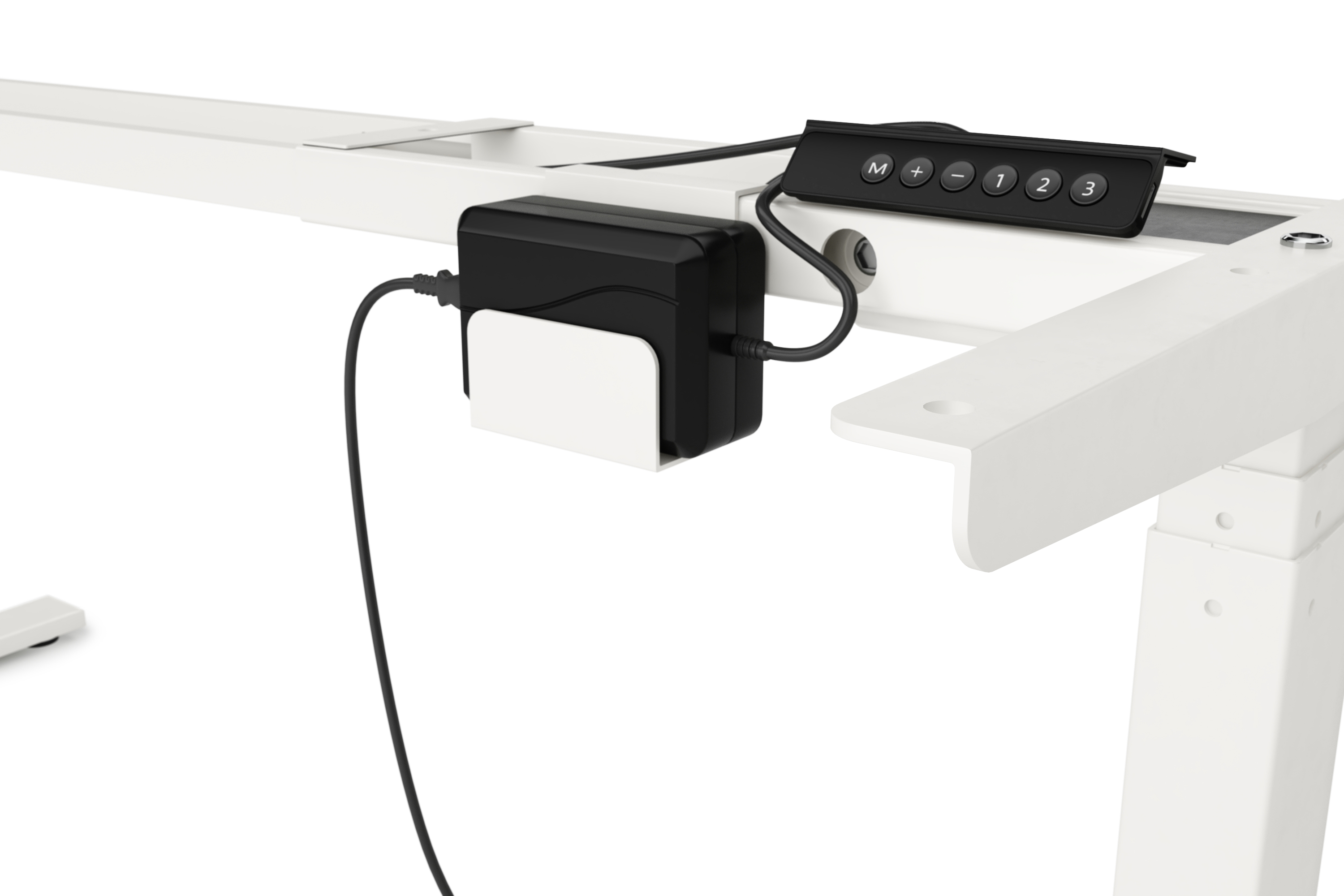 Tischgestell Stehpult elektrisch weiss 160 - 180 cm