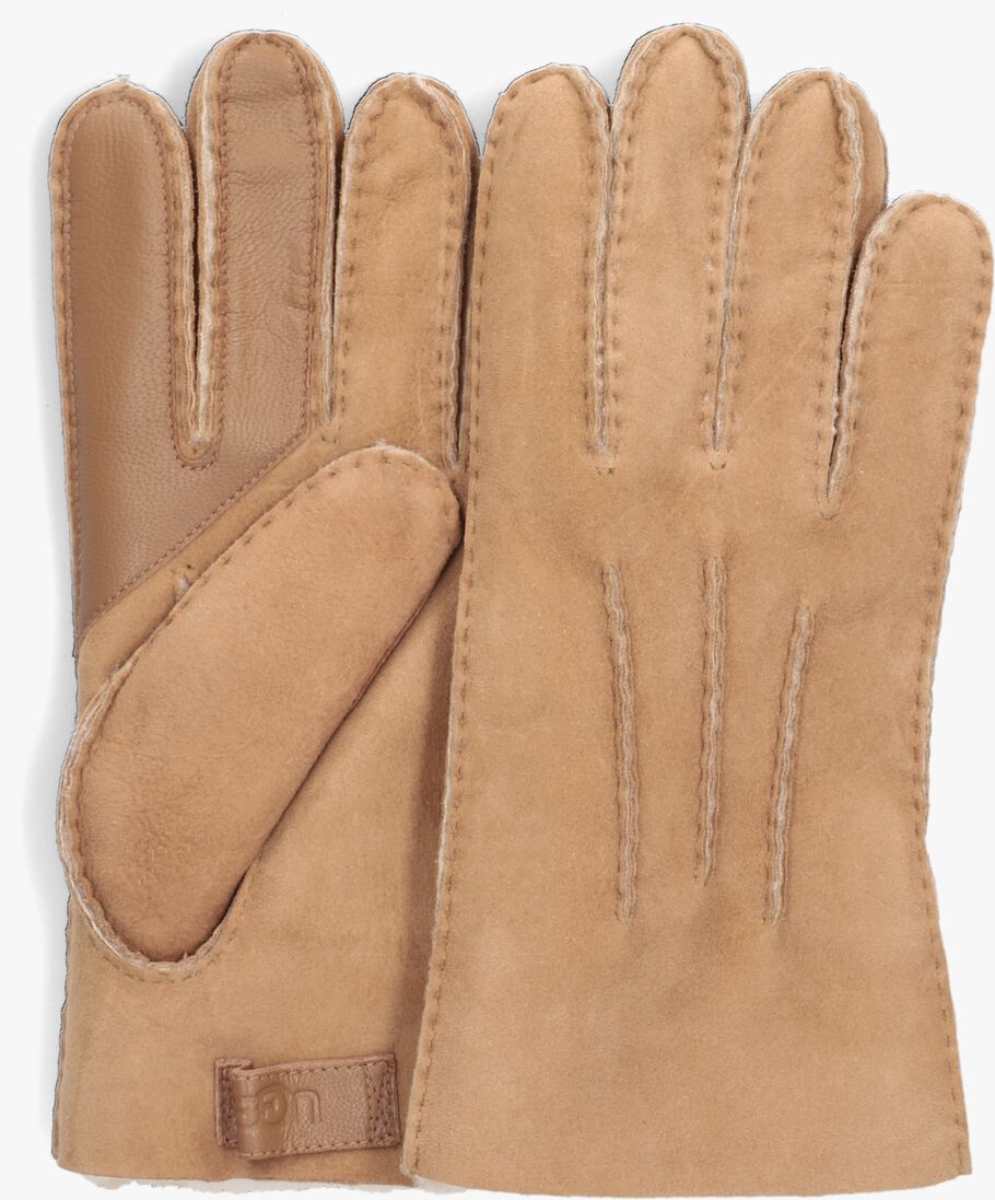 camel ugg handschoenen contrast sheepskin tech glove