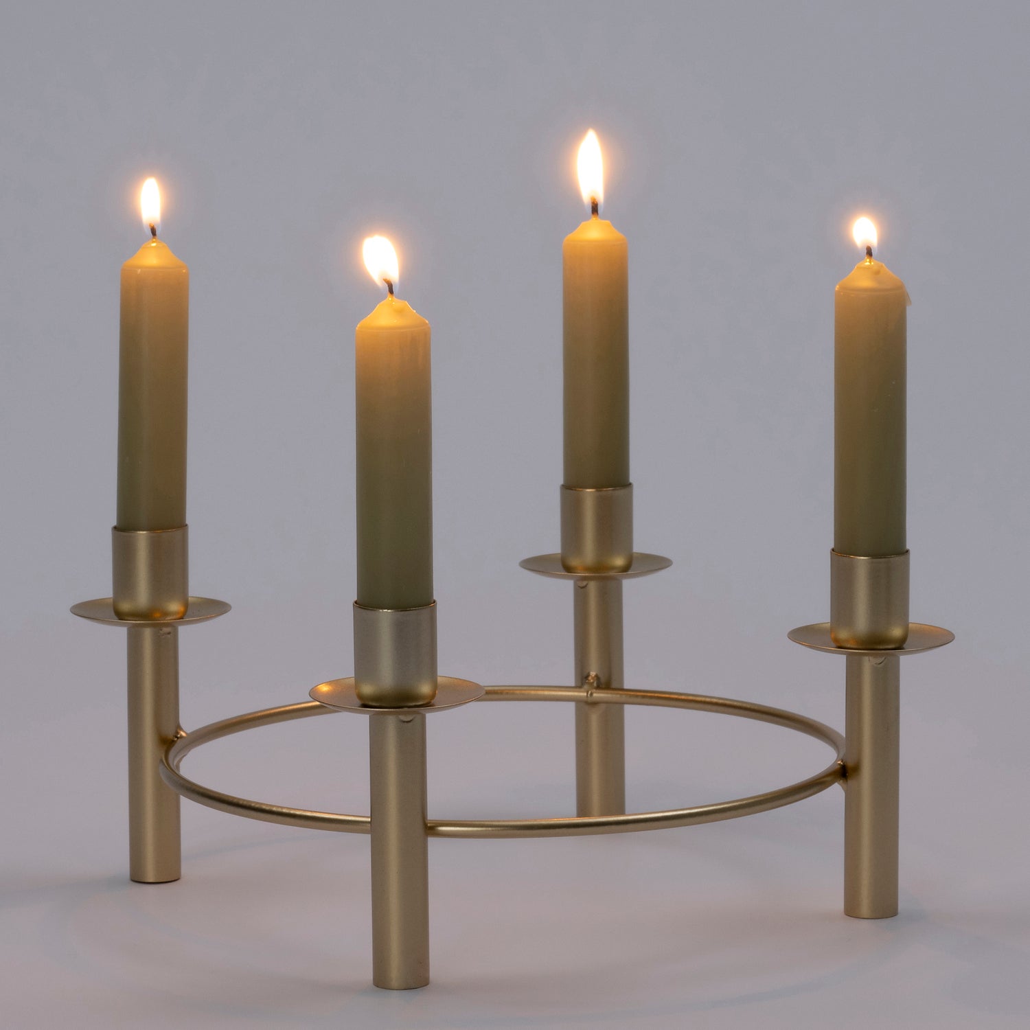 Intratuin kandelaar Nina goud D 27,5 H 11 cm