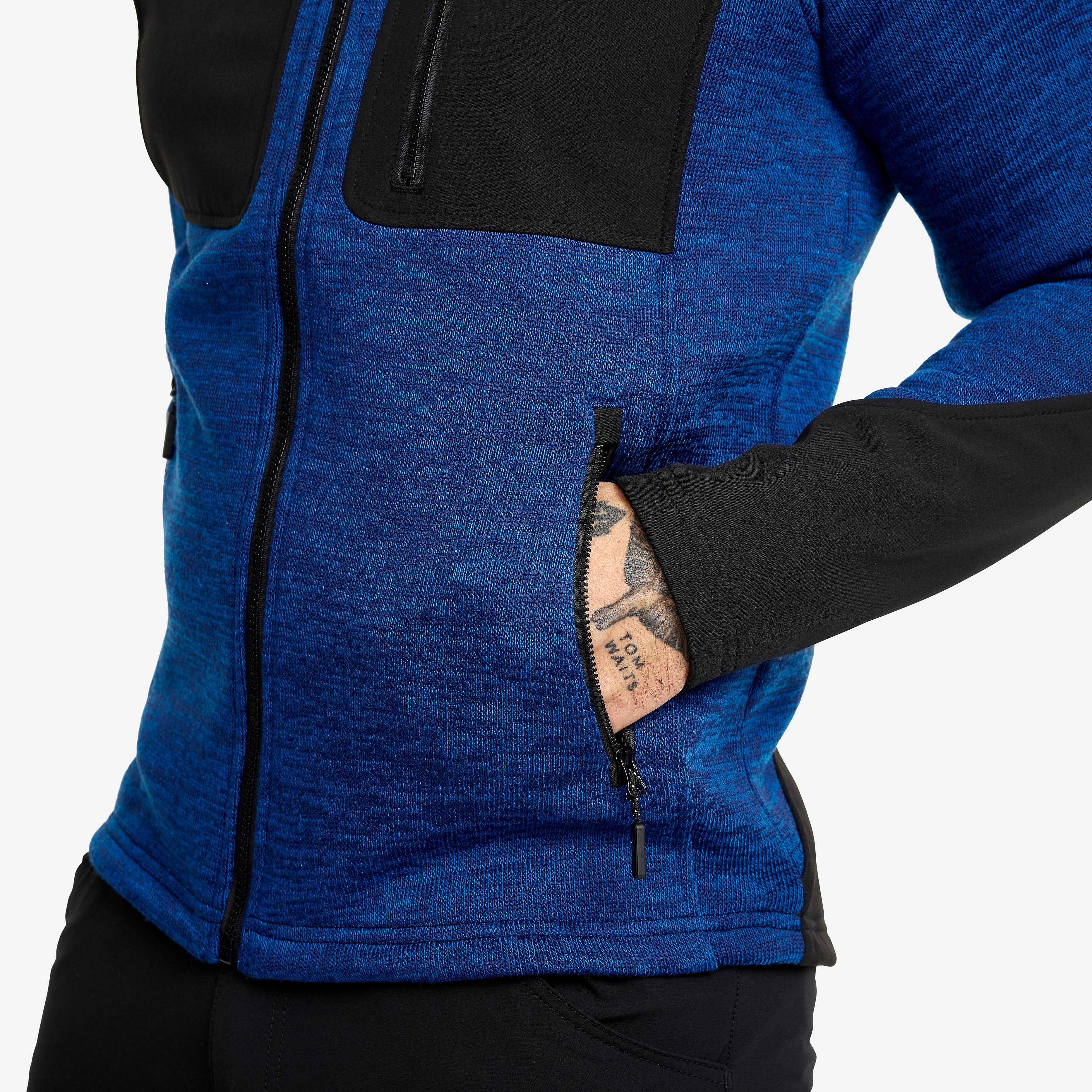 Wander Pro Wool Hoodie Herre Classic Blue