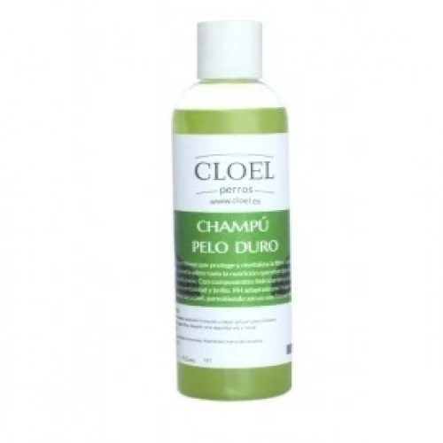 Shampoo Cloel para cães com pelos ásperos, fragrância neutra