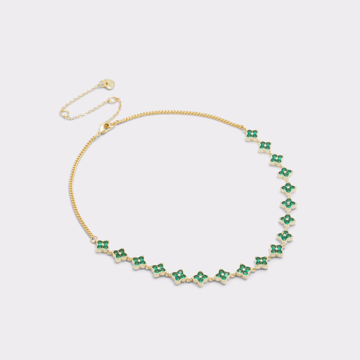 Icongem Dark Green Women Gold plated