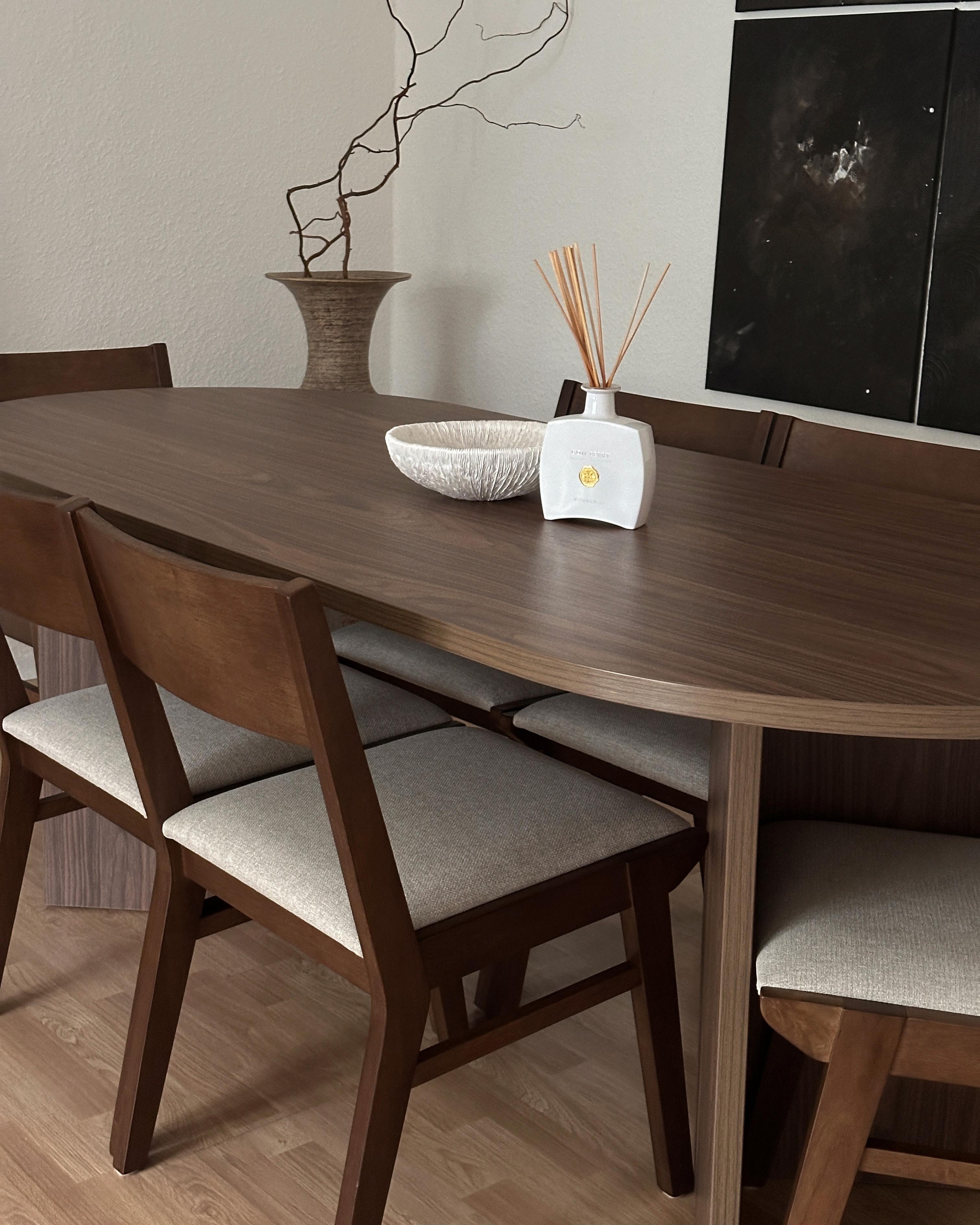 Set van 2 eetkamerstoelen ENOLA Hout Lichtbeige