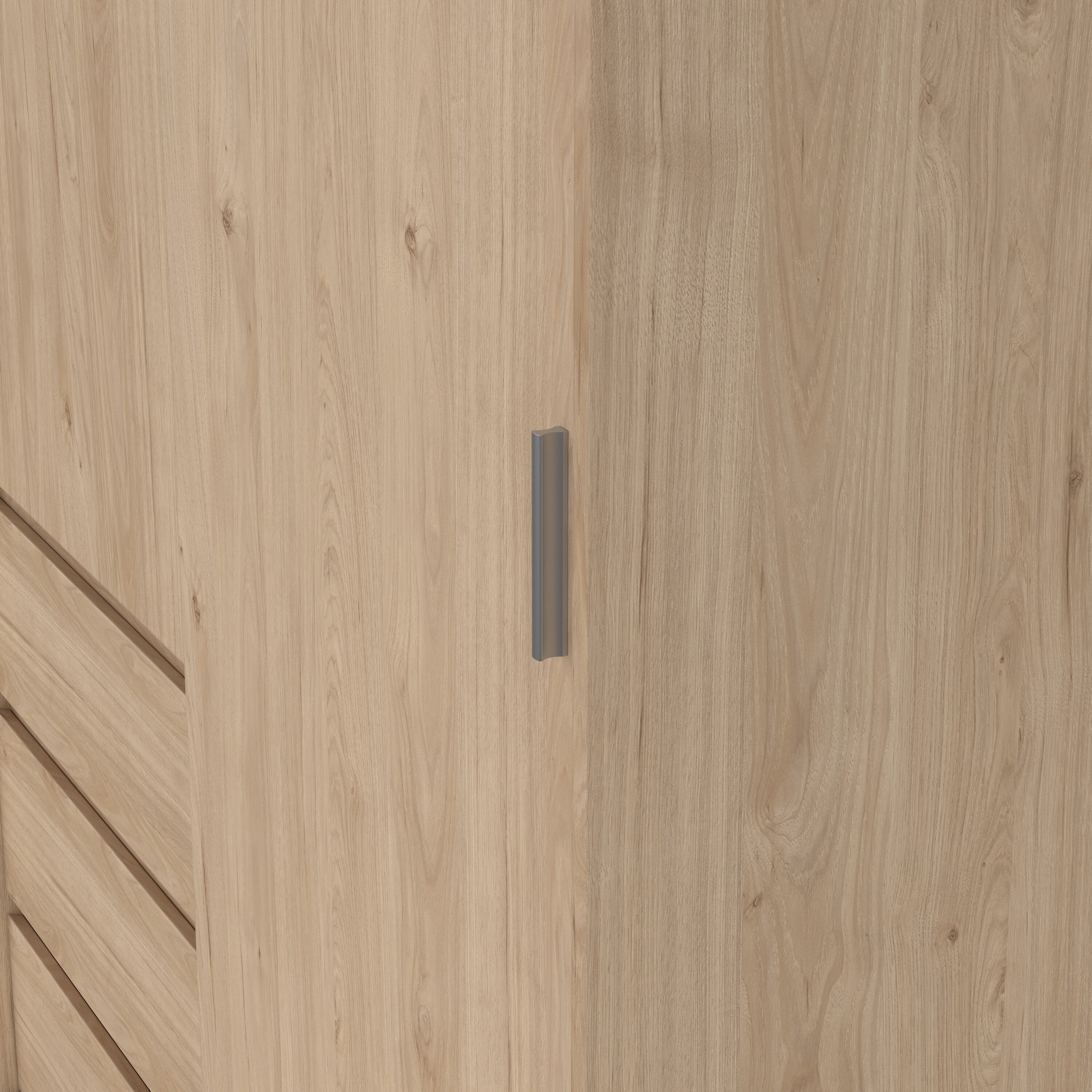 by fonQ basic Slide Kledingkast - B 118,5 cm - Eiken