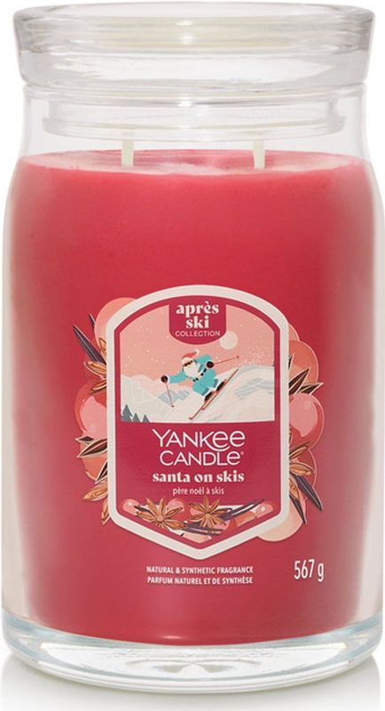 Yankee Candle - Santa On Skis - Geurkaars - 567 g