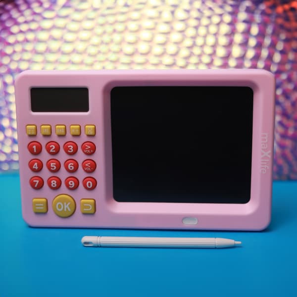 Maxlife MXWB-01 - Tegnebrett med kalkulator, rosa