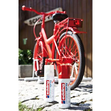 edding 5200 Permanent Spray Premium-Acryllack, seidenmatt, 200ml, verkehrsgelb