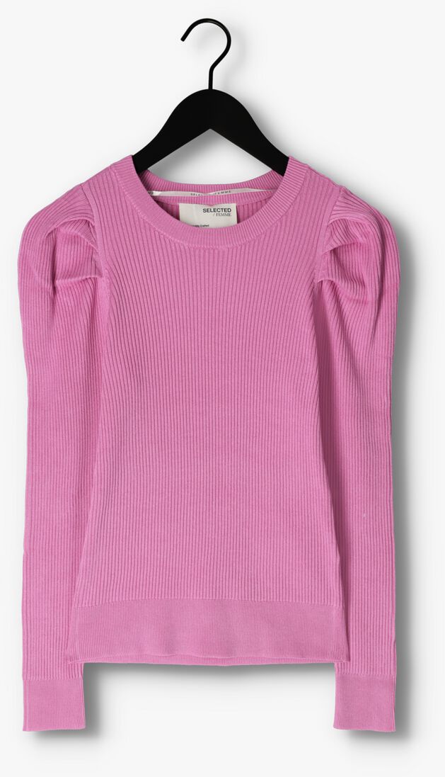 SELECTED FEMME roze selected femme trui slfisla ls knit o-neck b