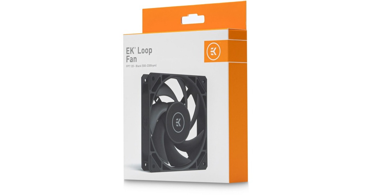 EKWBEK-Loop Fan FPT 120 case fan  (Zwart, 120 x 120 x 27 mm, PWM)