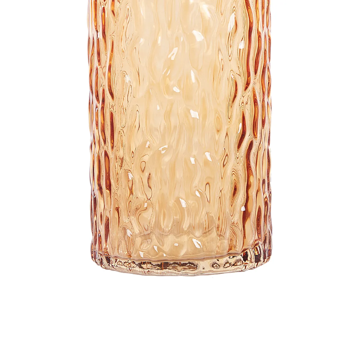 Beliani Vase Platania Verre - Orange
