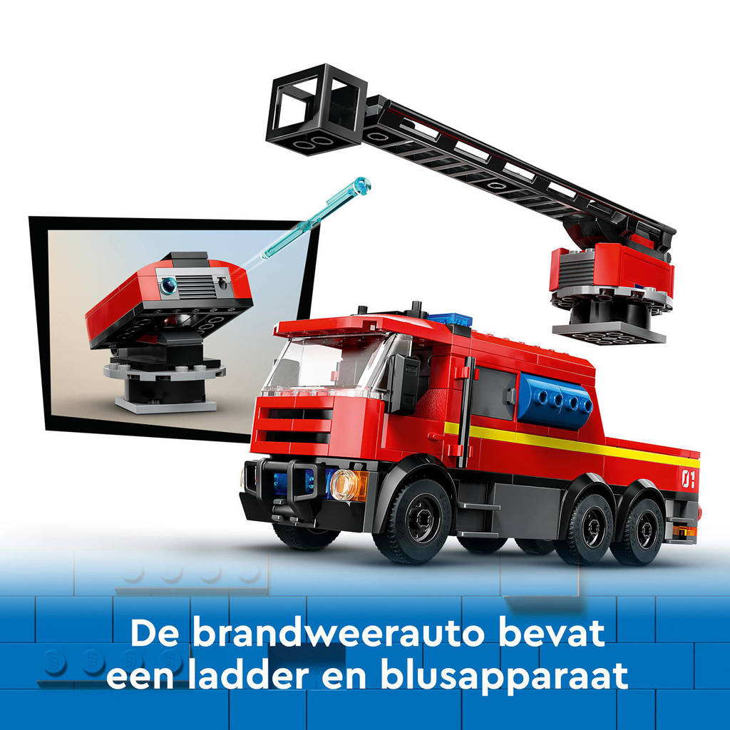Zeer leuke set die zeker zijn geld waard isBrandweerkazerne en brandweerauto Brandweer Speelgoed voor Kinderen 60414