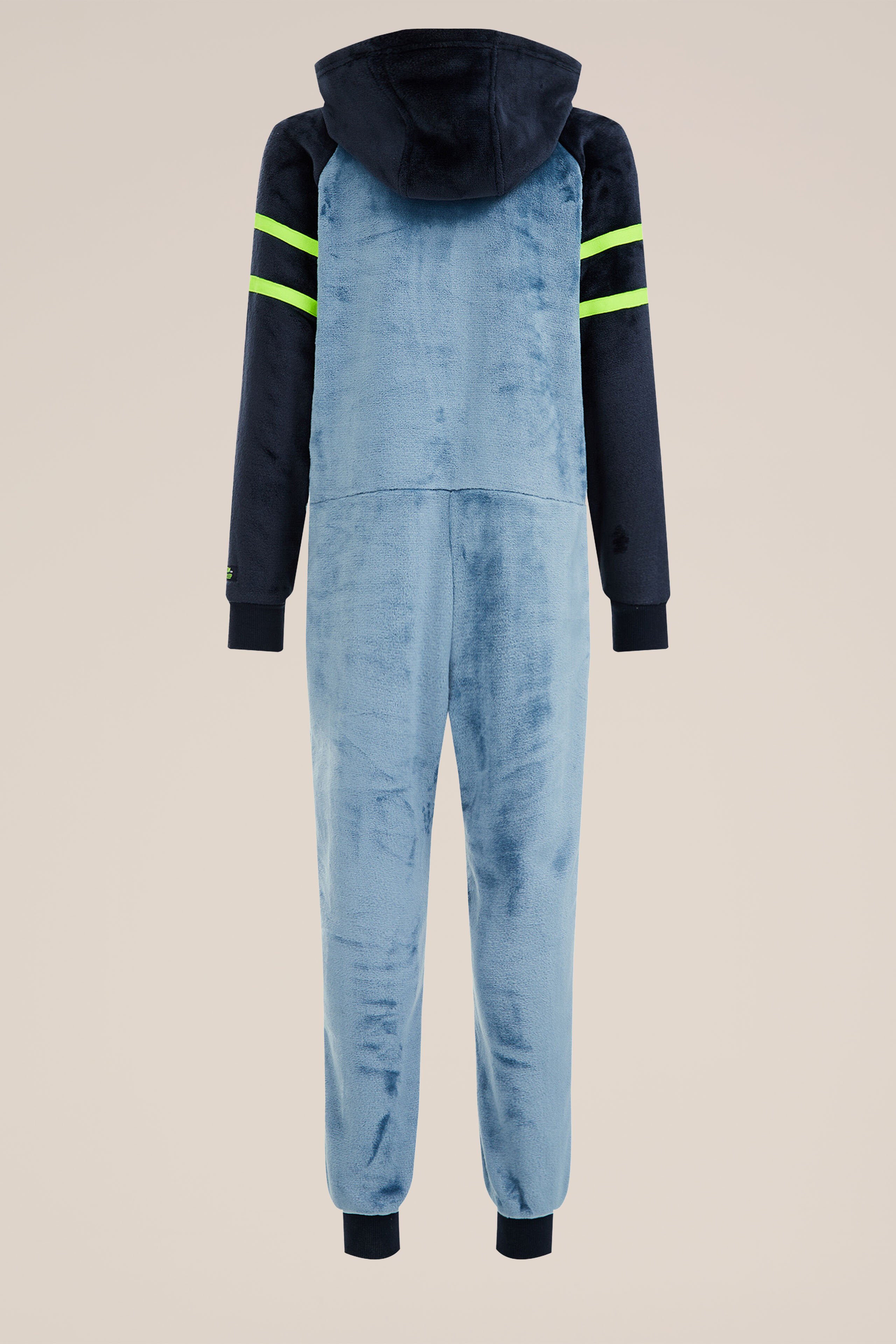 Jongens onesie met embroidery WE Fashion Petrol