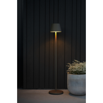 KonstSmide vloerlamp Pomezia Medium 5W oplaadbare LED verlichting zwart