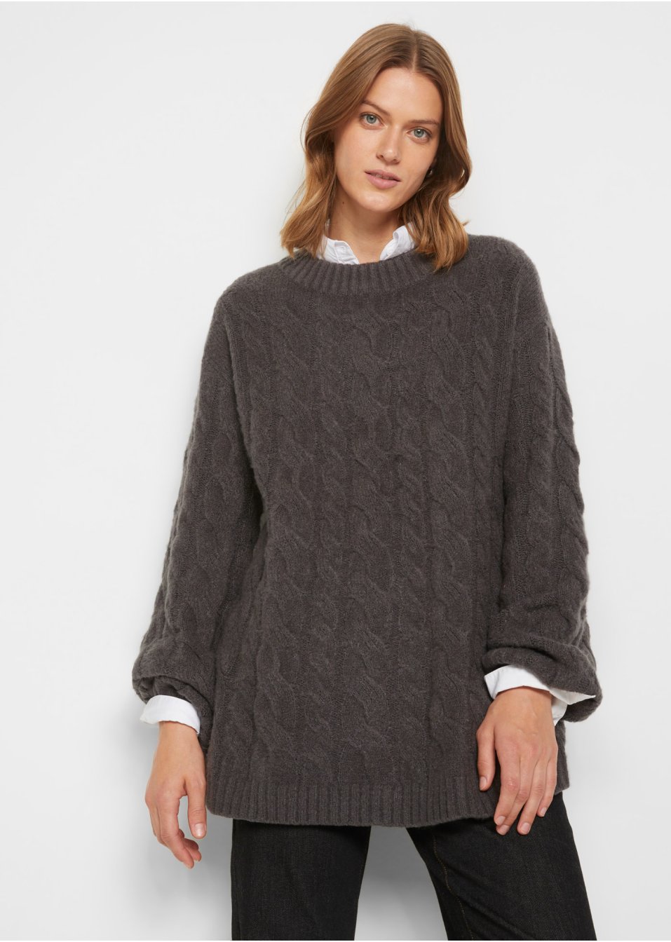 Pull oversize à torsades