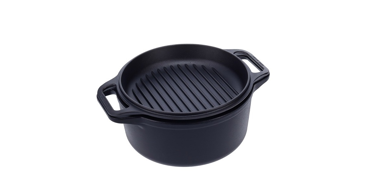 VictoriaCombo cooker 26 cm 5,7 liter, Seasoned bak-/braadpan  (Zwart, Color packaging)