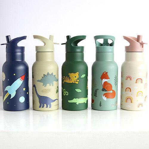 A little lovely company rvs drinkfles dinosaurussen - 350ml