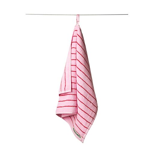 Bongusta Naram Håndklæde, Baby Pink & Ski Patrol Red, 50x80 cm