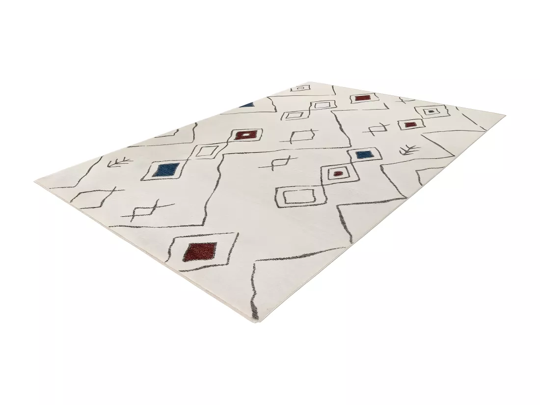 Tapis 290x200cm, design A305R coloris multicolore - Confort et élégance pour votre intérieur