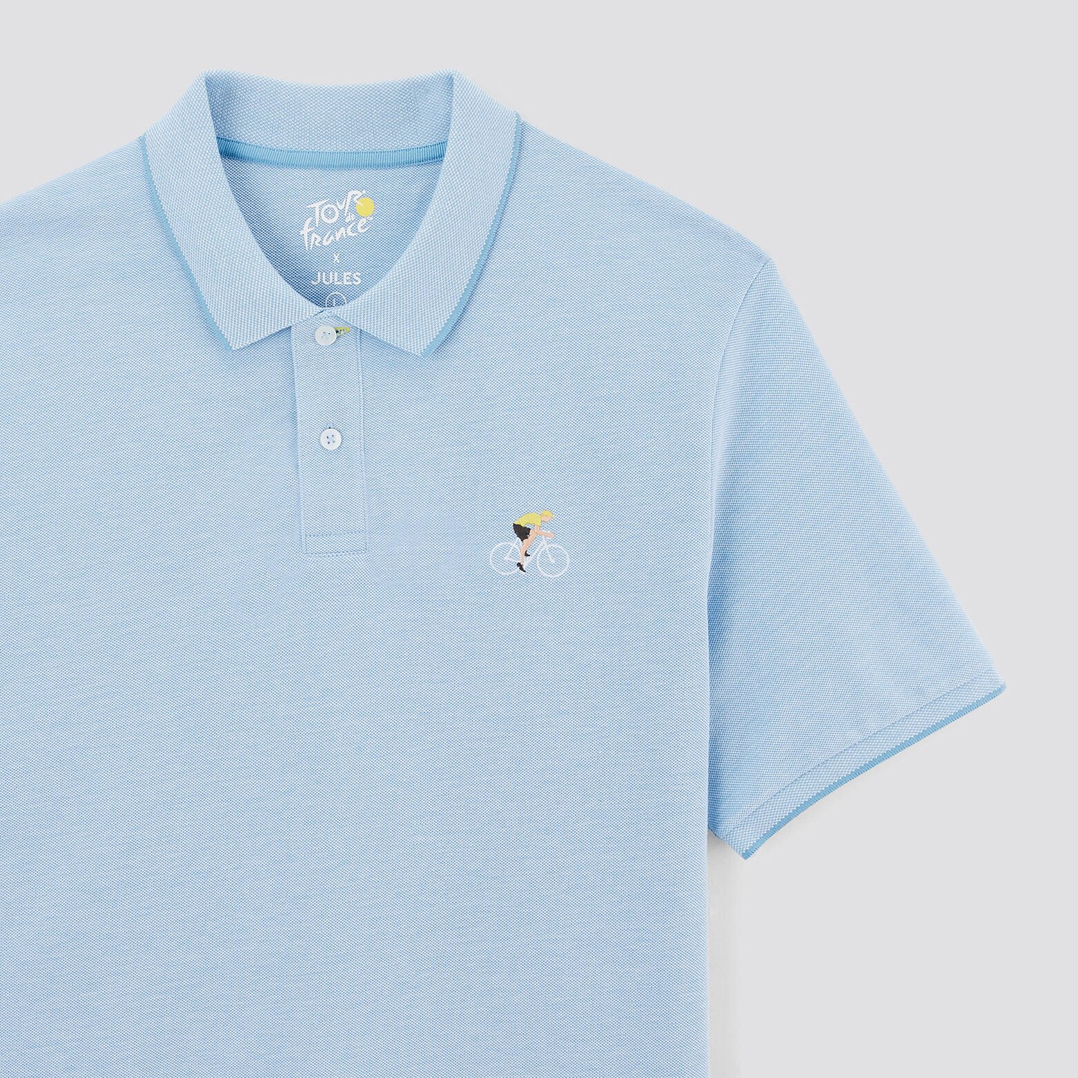 Polo manches courtes licence Tour de France Bleu