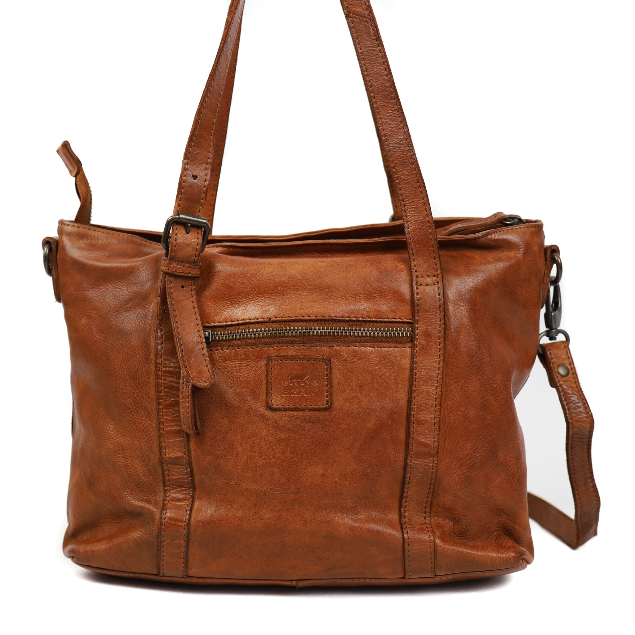 Hand-/schoudertas 'Anja' cognac Cognac