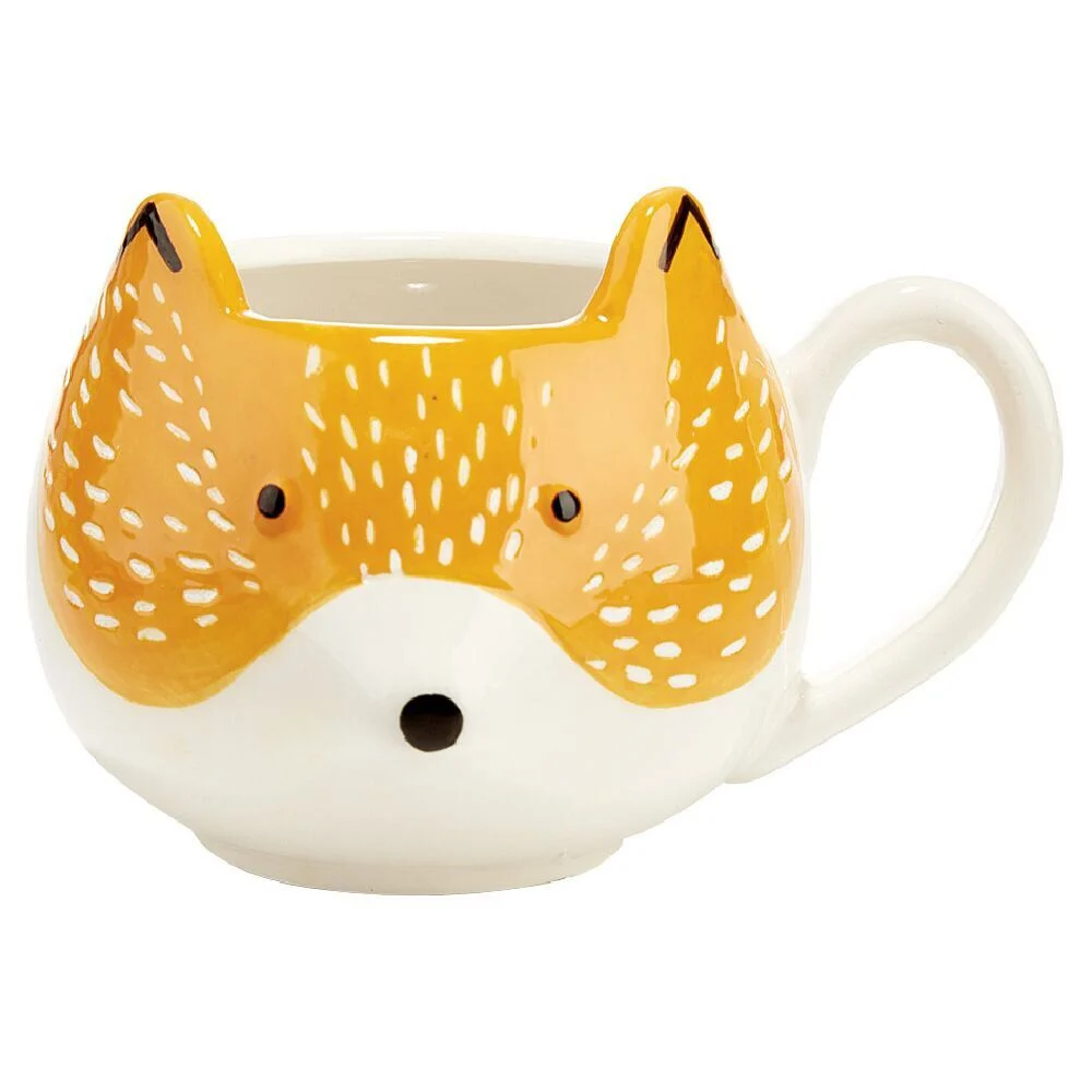 Mug renard orange blanc noir