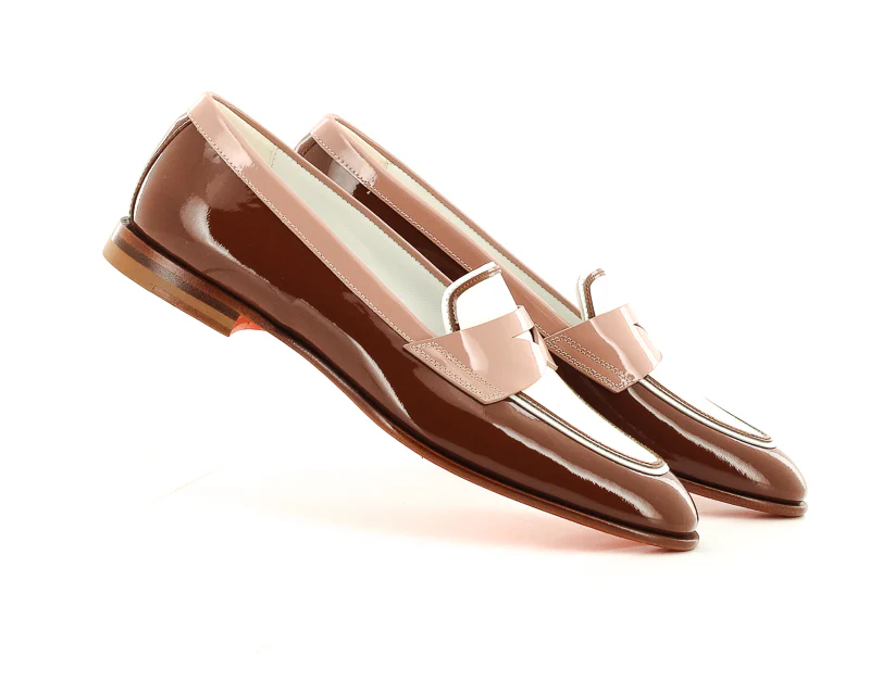 SANTONI - SUM MARLENE 70880 RX BLANC/ROSE/MARRON