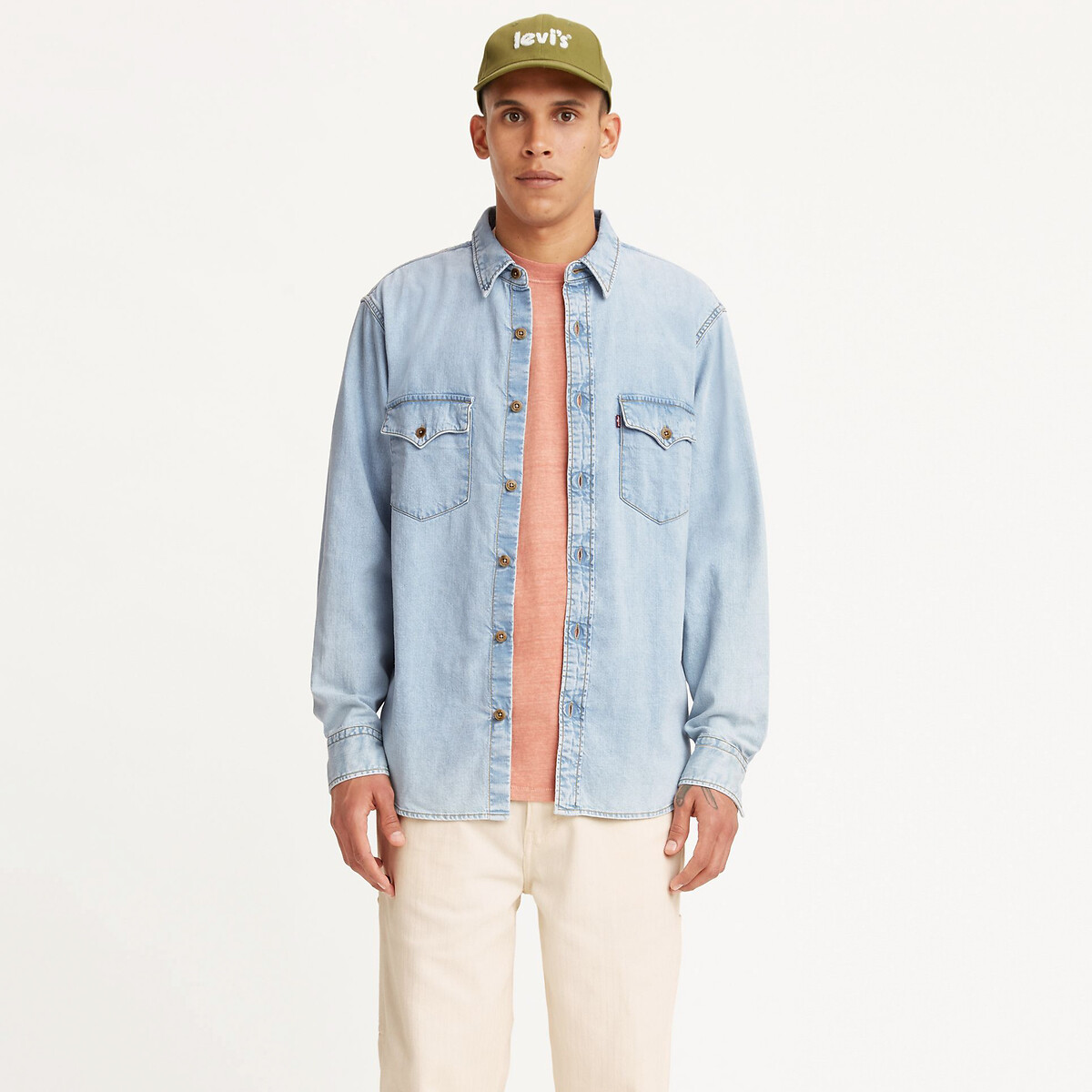 LEVI'S<br>Jeanshemd corte relaxado estilo western