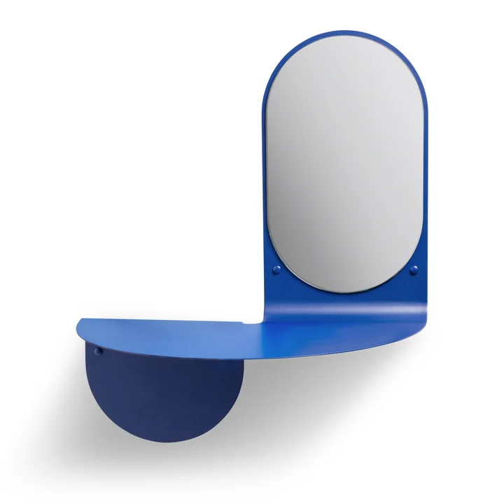&klevering - Flip Spiegel, 53 x 63 cm, blau