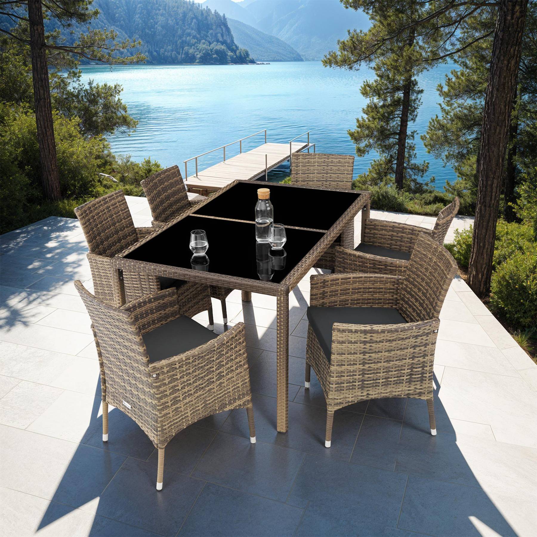 Rattan Sitzgruppe Porto