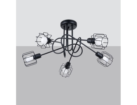 SOLLUX LIGHTING - Lustre beluci 5s noir
