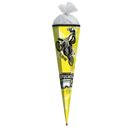 Roth Schultüte / Zuckertüte / 85cm / eckig / mit Folieneffekt / 